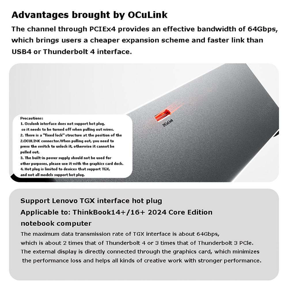 AG02/AG01 EGPUドック OCuLink & US - Oculink Egpu Dock Graphics Card のレビューと価格